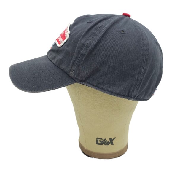 47 Brand Wrigley Field Chicago Cubs Patch Strapback Cap Trucker MLB Baseball Hat - Picture 9 of 14